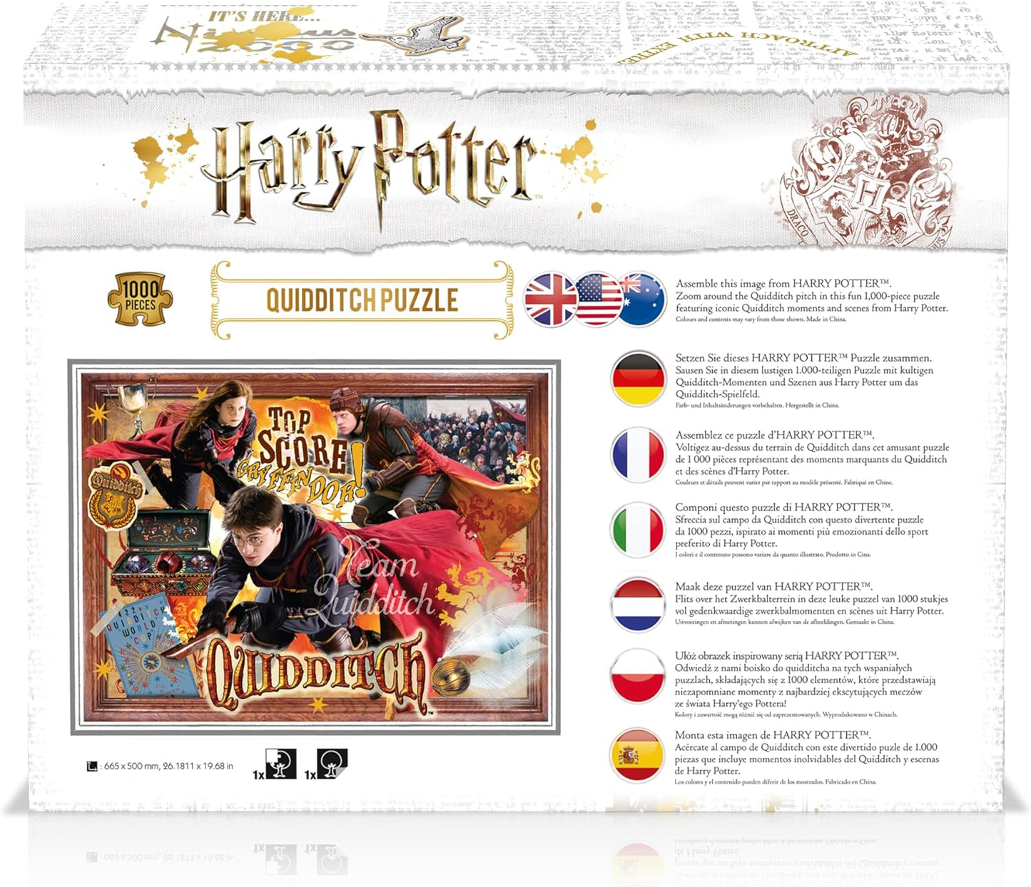 Winning Moves Games Harry Potter Quidditch 1000 Pc Jigsaw Puzzle