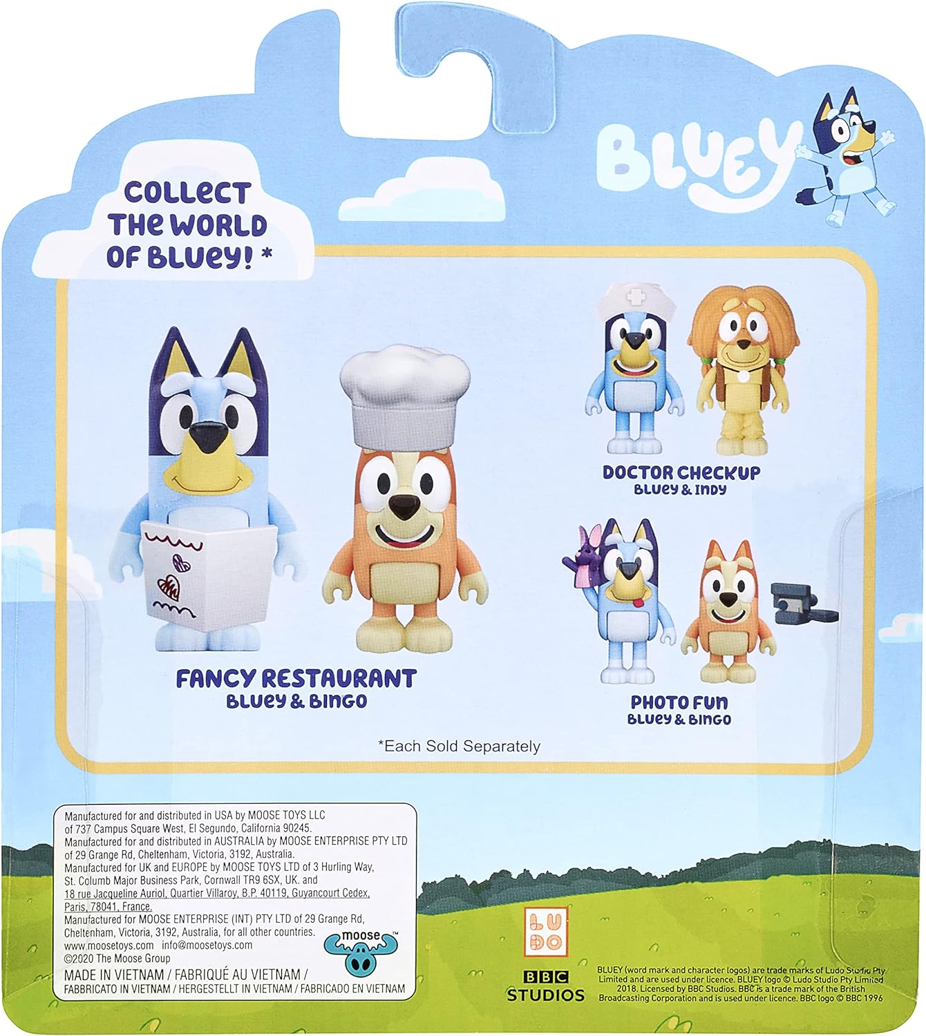 Bluey and Bingo Fancy Restaurant 2 Figure Playset Pack