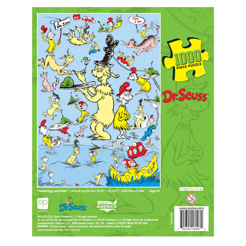 Dr. Seuss "Green Eggs and Ham" 1,000 Piece Puzzle