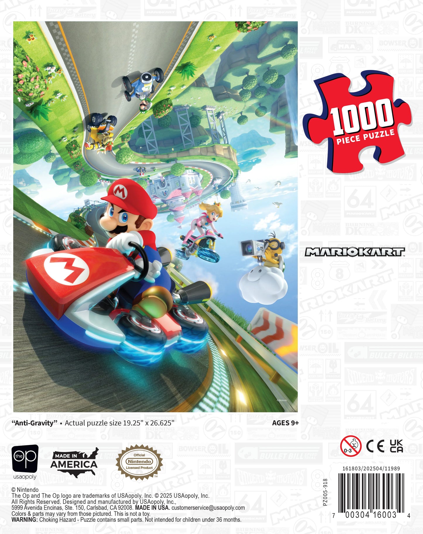 Mario Kart "Anti-Gravity" 1,000 Piece Puzzle