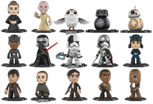 Funko Mystery Minis Star Wars: Last Jedi 2.5" Vinyl Bobble-Head Figures