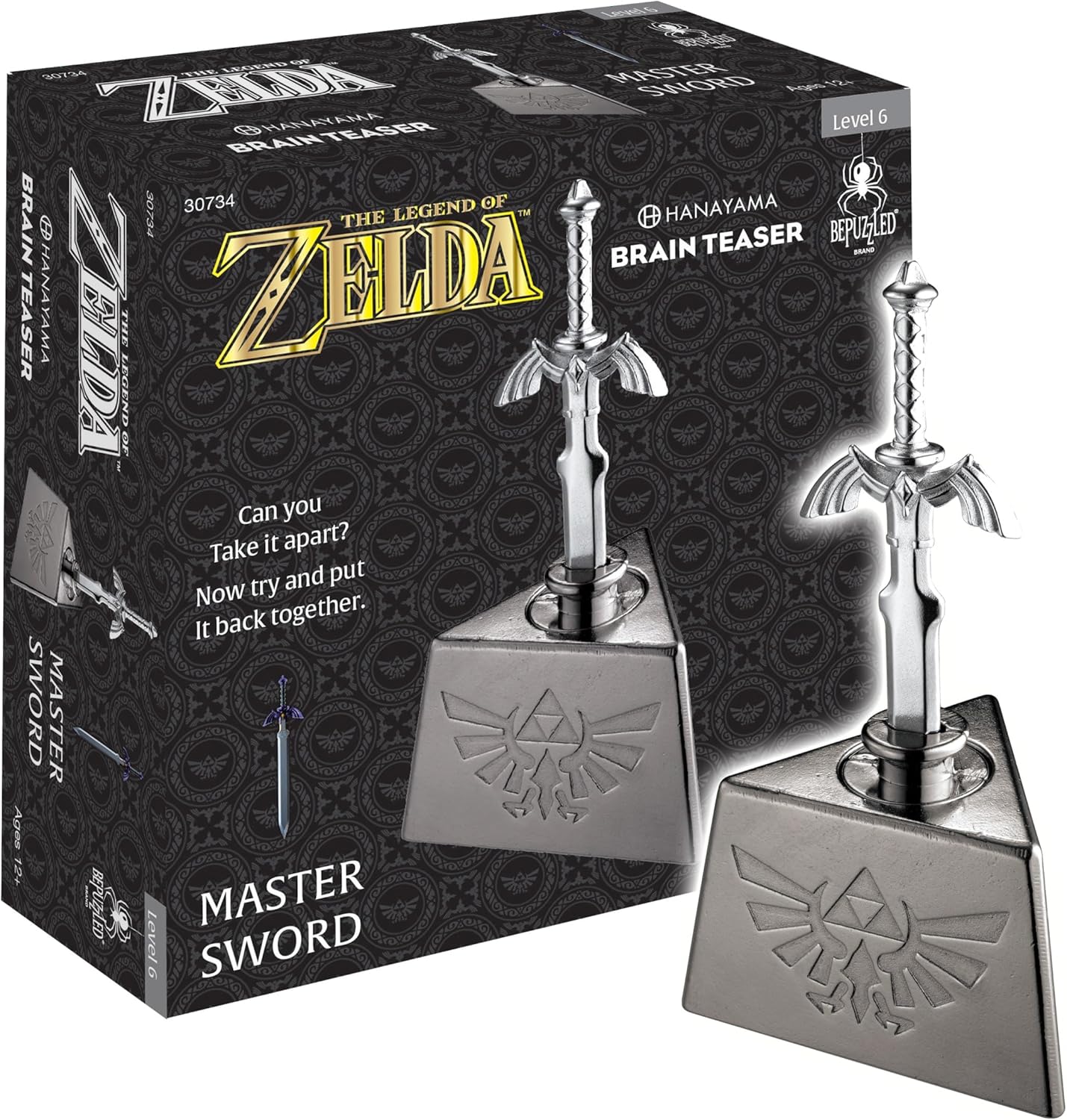Legend of Zelda Master Sword Hanayama Brain Teaser, Mensa Rated Level 6