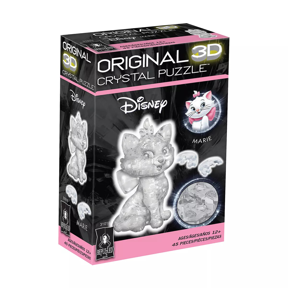 3D Crystal Puzzle: Disney's Aristocats Marie (white)