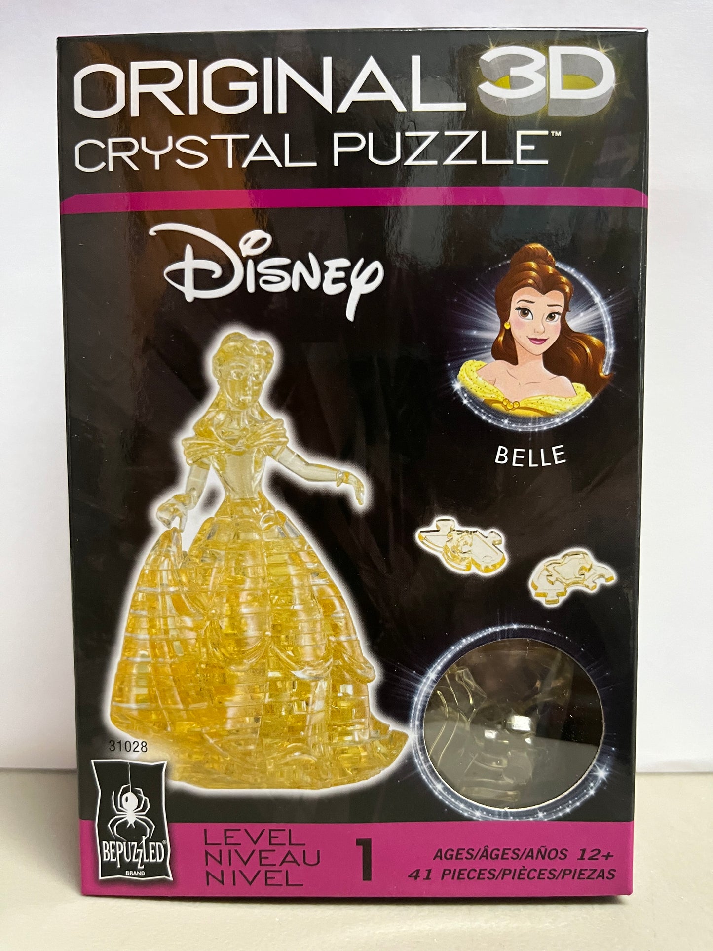 3D Crystal Puzzle: DIsney's Beauty & the Beast - Belle (Yellow)