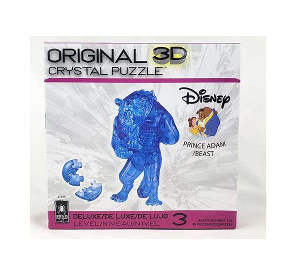 3D Deluxe Crystal Puzzle: Disney's Beauty & the Beast - Beast (blue)