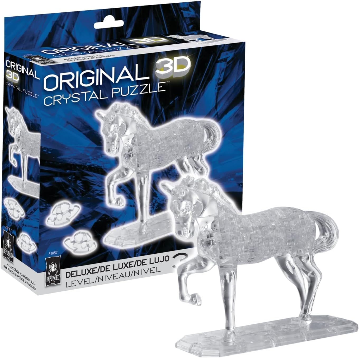 3D Deluxe Crystal Puzzle: Horse (White)