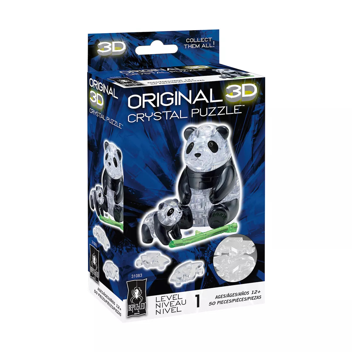3D Crystal Puzzle: Panda & Baby