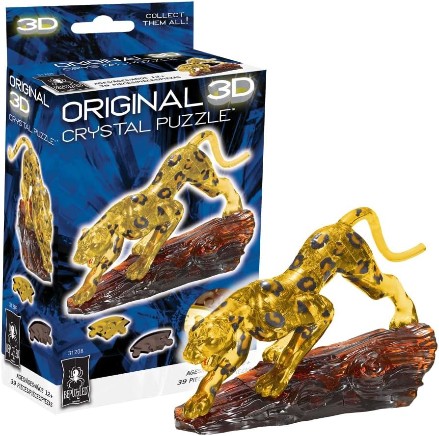 3D Crystal Puzzle: Leopard