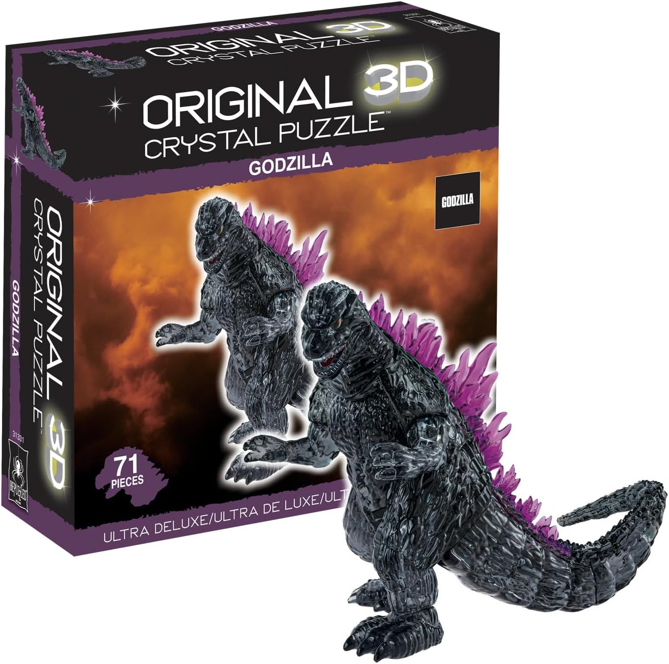 3D Ultra Deluxe Crystal Puzzle - Godzilla