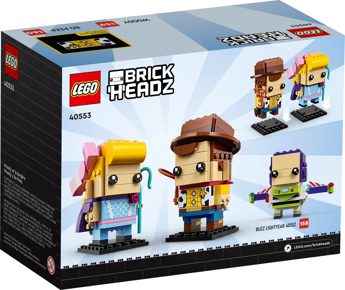 40553 BrickHeadz Disney Woody & Bo Peep - Retired