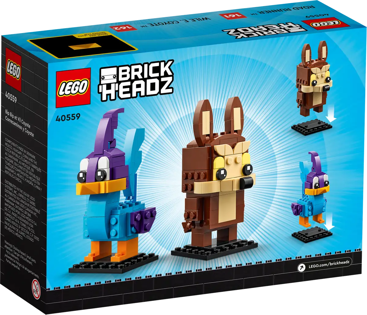 40559 BrickHeadz Looney Tunes Road Runner & Wile E. Coyote - Retired