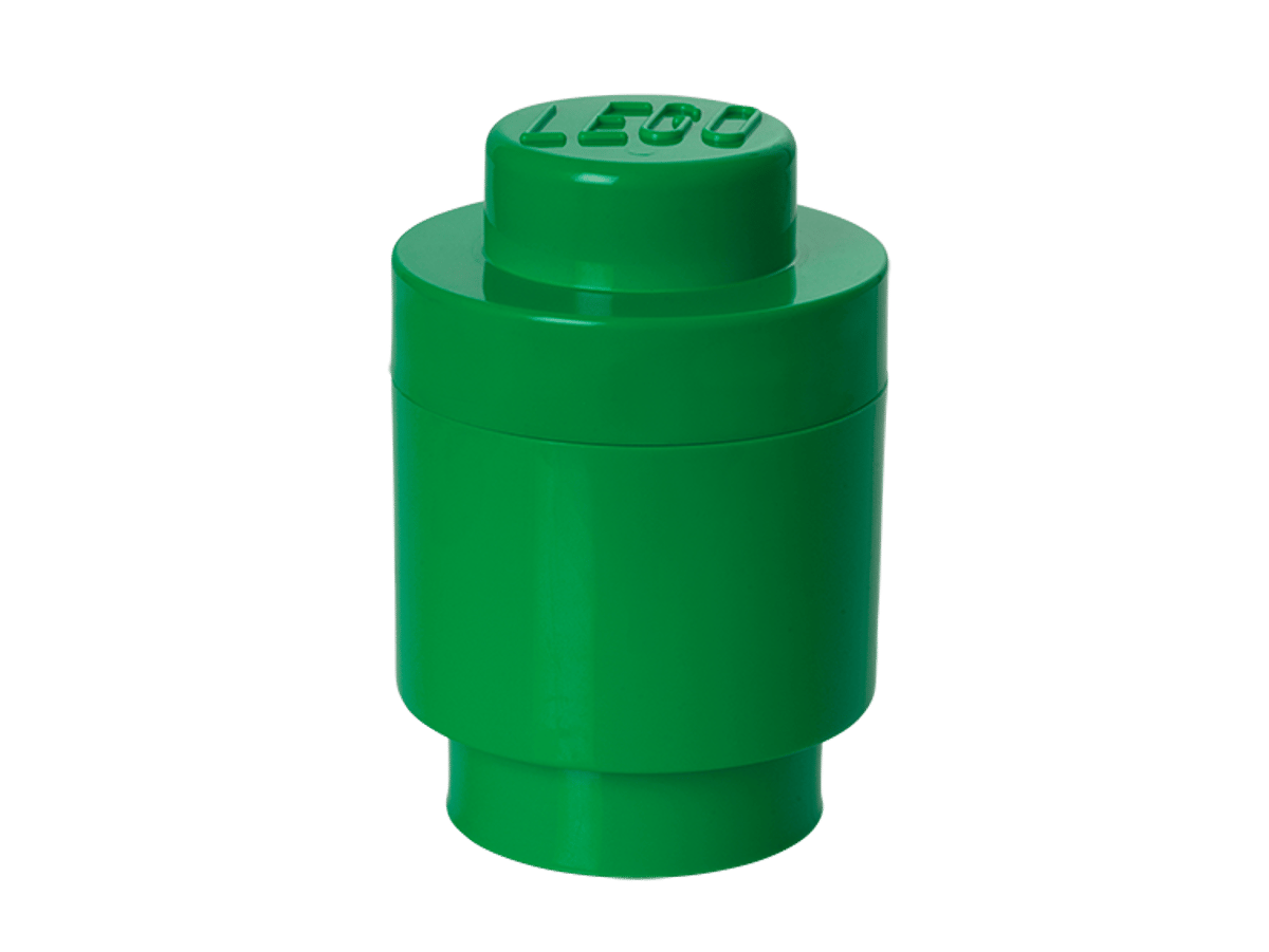 Lego 1-Stud Round Storage Brick – Green