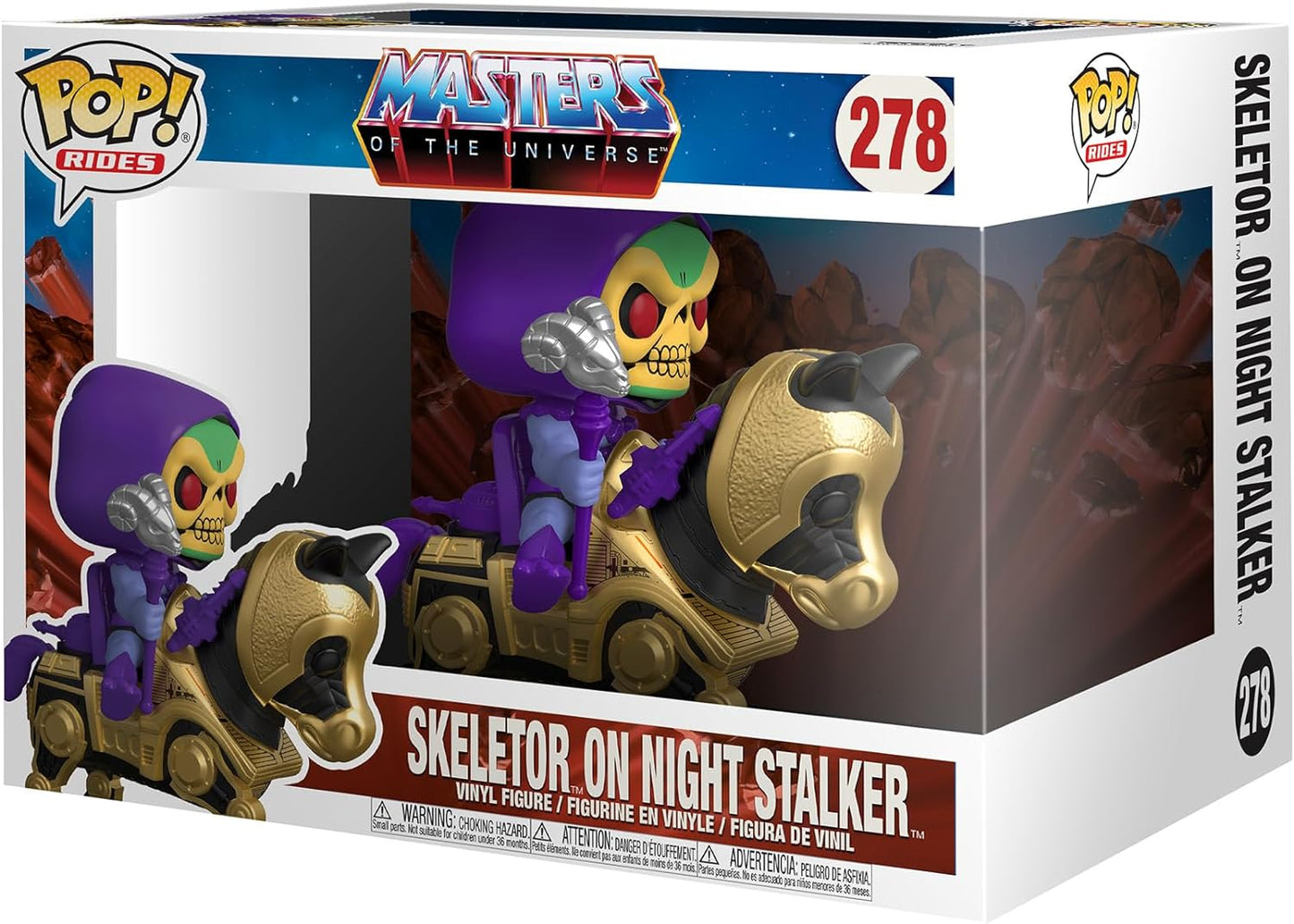 Funko POP Rides Retro Toys: Master's of The Universe - Skeletor with Night Stalker