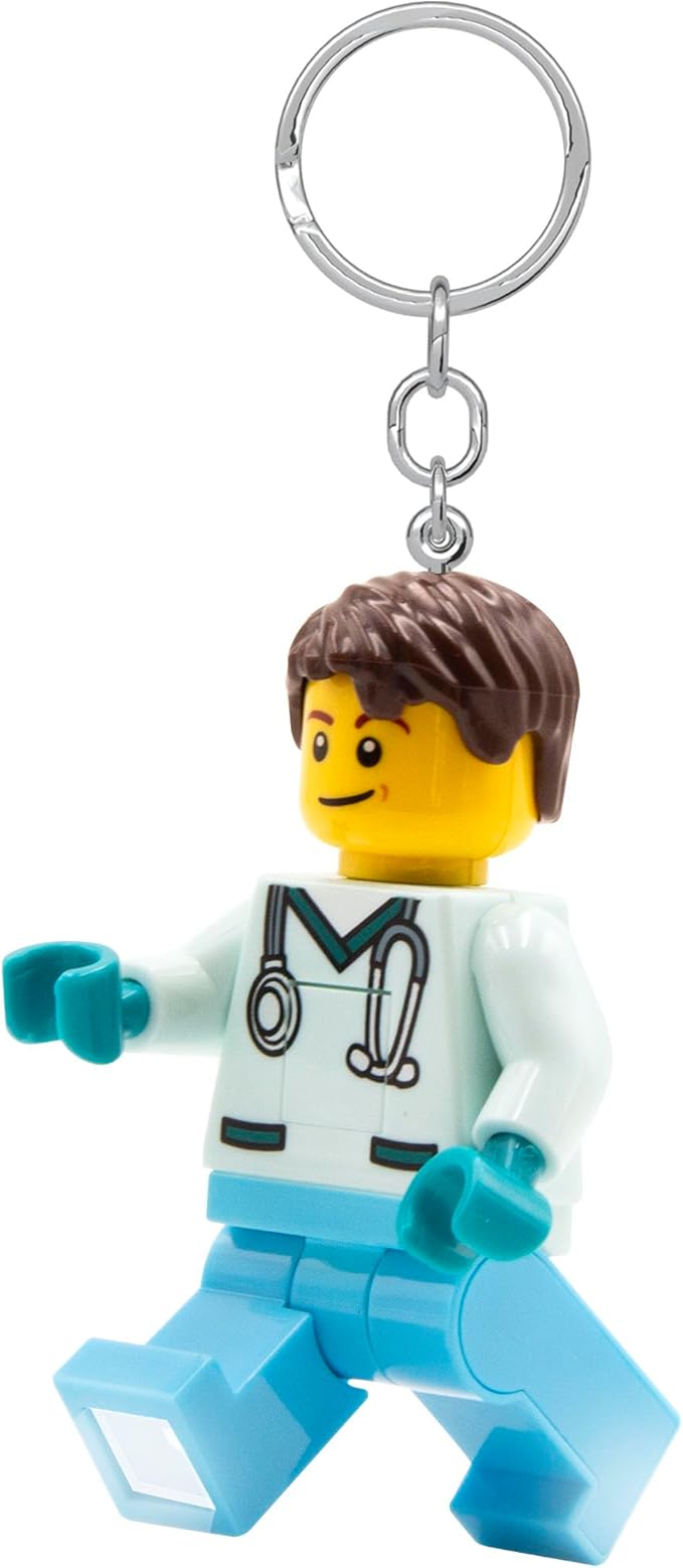 Lego Minifigures Male Nurse Keychain Light