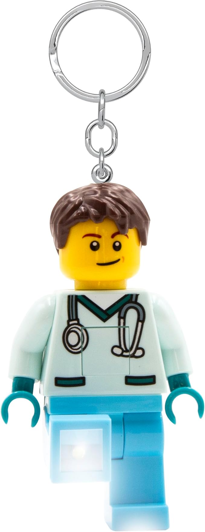 Lego Minifigures Male Nurse Keychain Light