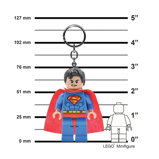 Lego Minifigures DC Super Heros Keychain Light Superman