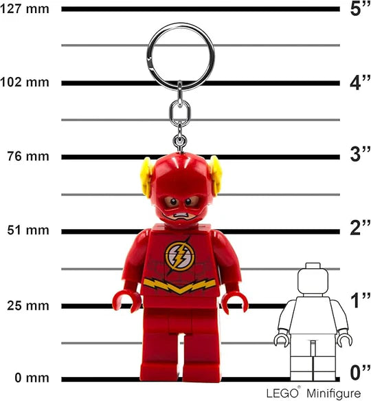 Lego Minifigures DC Super Heros Keychain Light The Flash