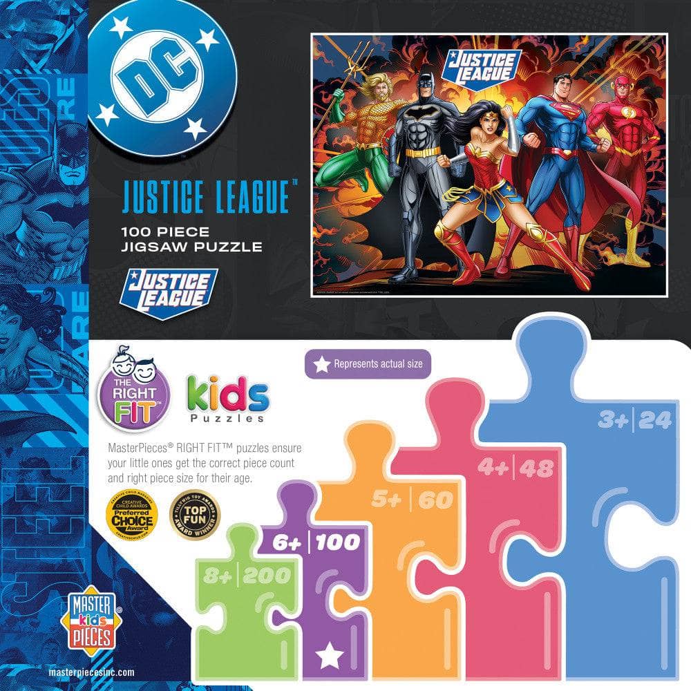 Justice League - Justice for All 100 Piece Jigsaw Puzzle