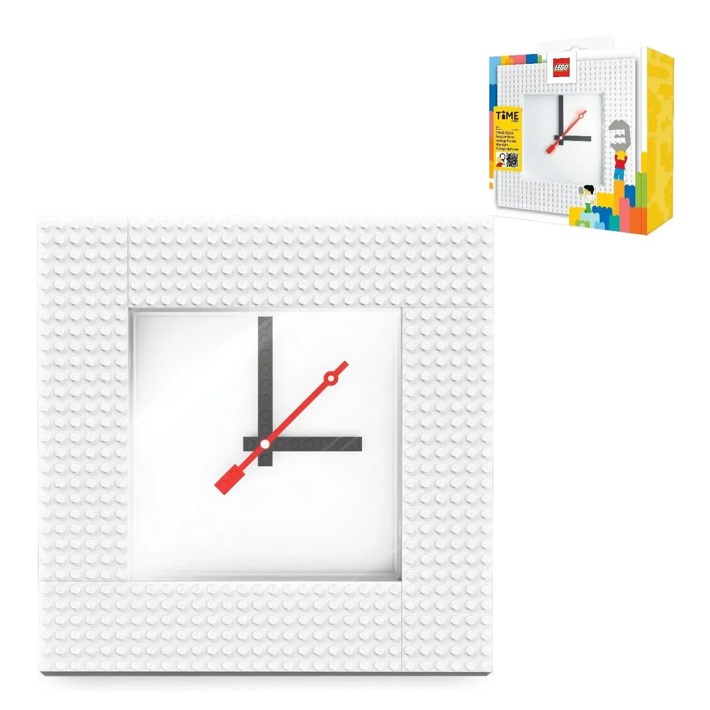 LEGO® Time by IQHK MOC Wall Clock 6x24 White