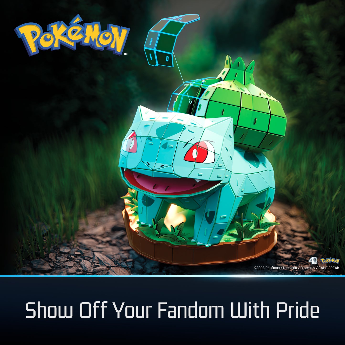 4D Build, Pokemon Bulbasaur 3D Model Kit