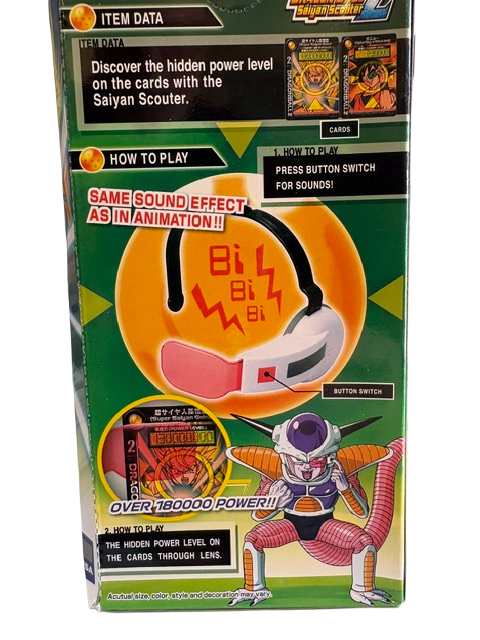 Bandai Dragon Ball Z Saiyan Scouter Red Lens with Sound & 2 Cards