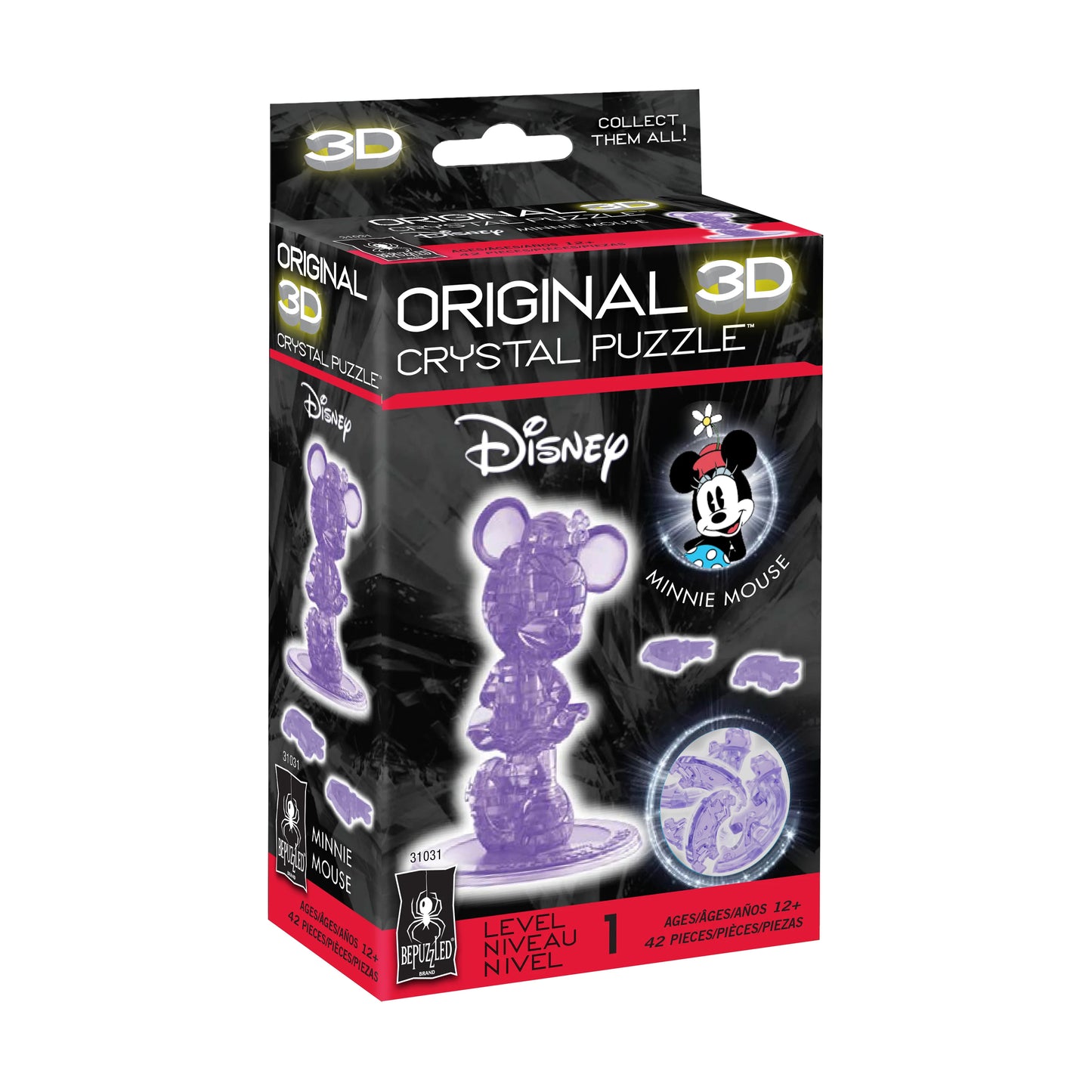 3D Crystal Puzzle - Disney Minnie Mouse, 2nd Edition