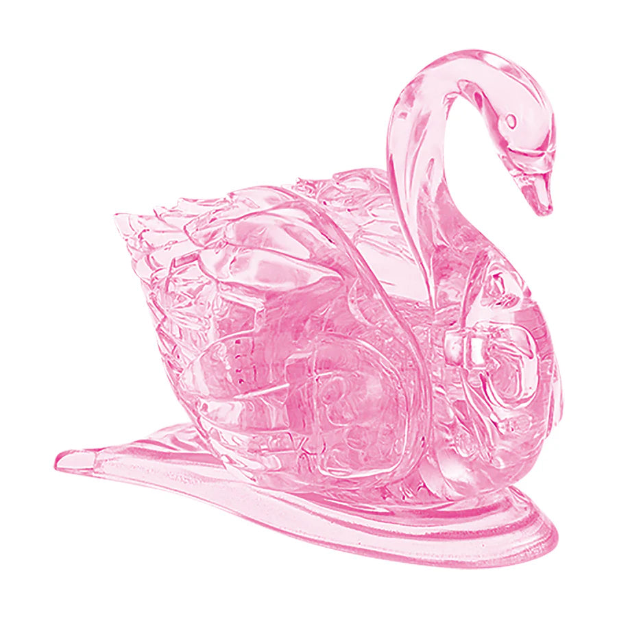 3D Crystal Puzzle Swan - Pink