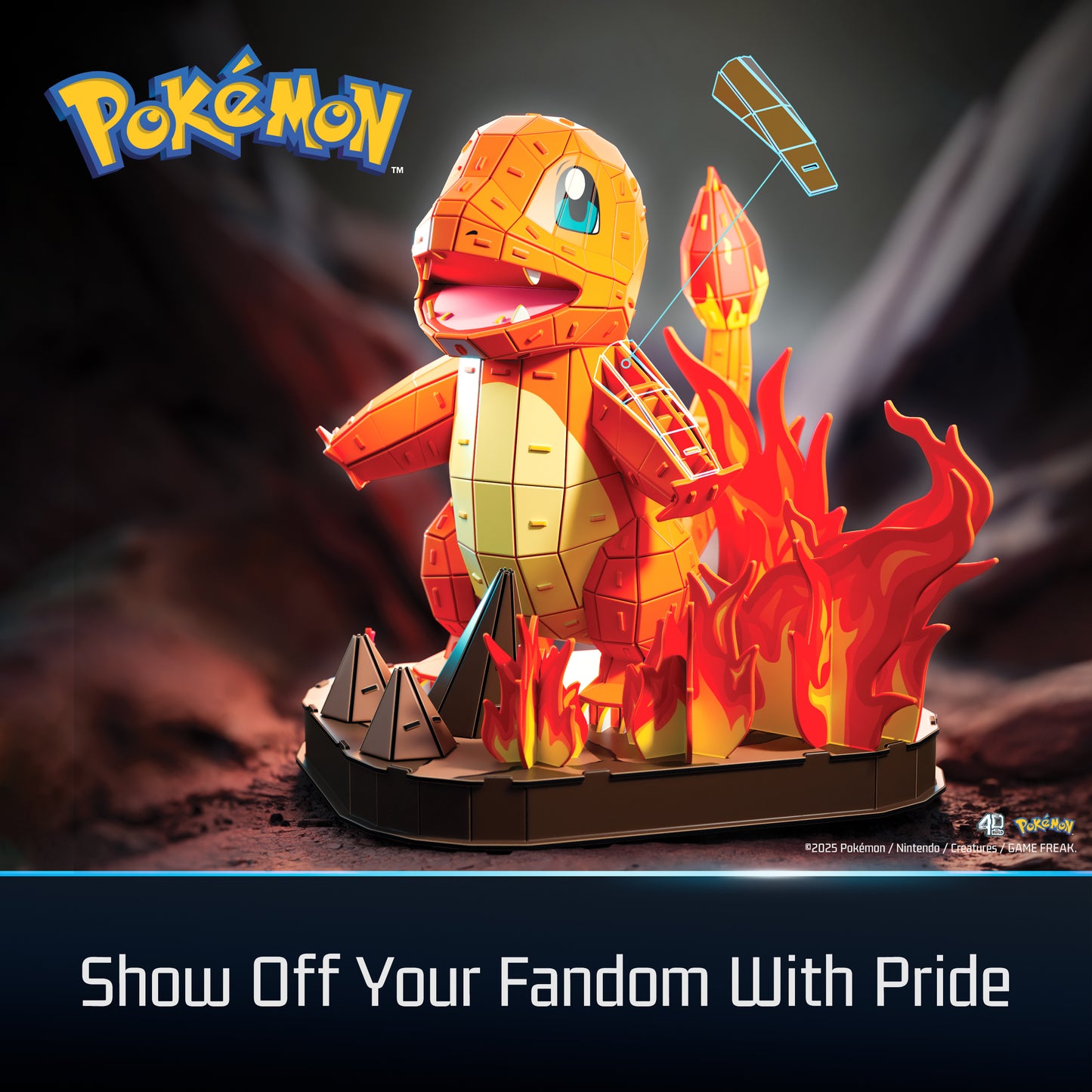4D Build, Pokemon Charmander 3D Model Kit
