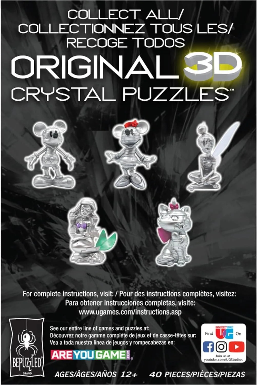 3D Crystal Puzzle Disney Platinum Minnie Mouse