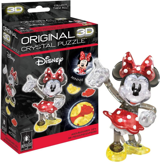 3D Crystal Puzzle: Disney's Minnie Mouse (Multi-color)