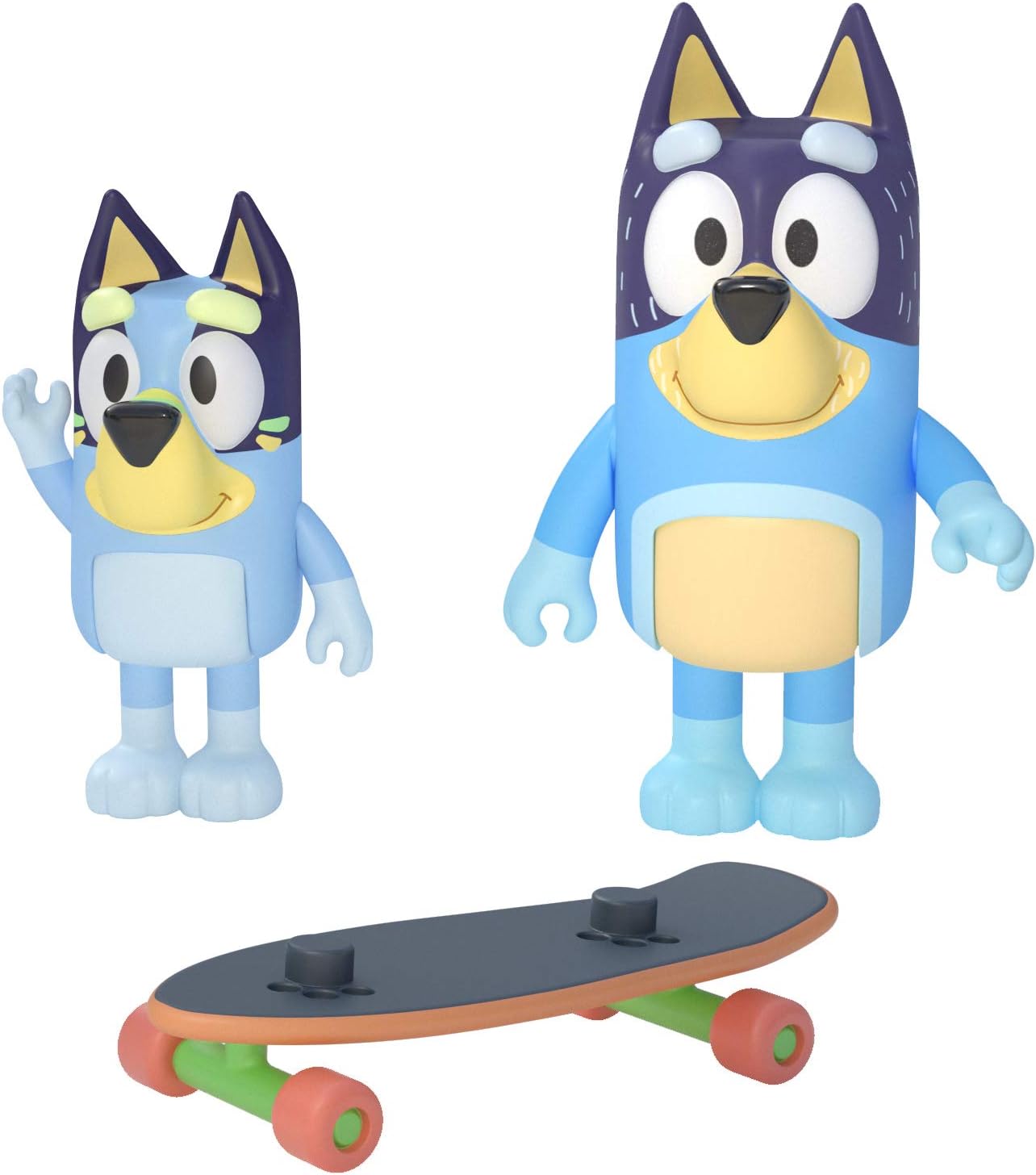 Bluey - Skateboarding 2.5" & Dad 3.27" Figures