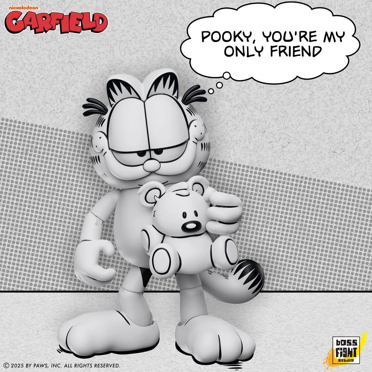 Garfield Black and White Daily Comic Strip Action Figure - Entertainment Earth Exclusive