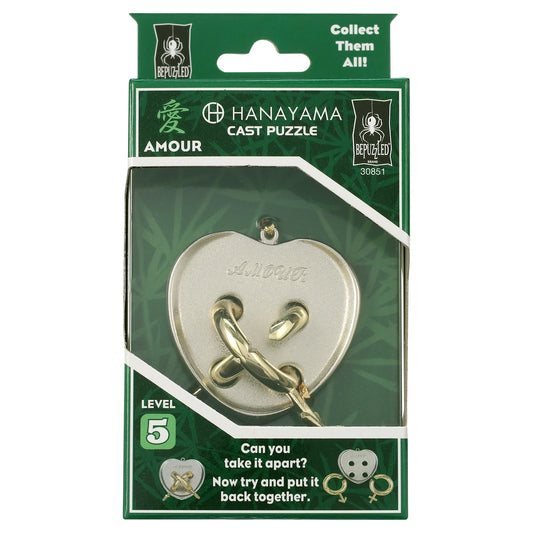Hanayama Cast Metal Puzzle - AMOUR Level 5