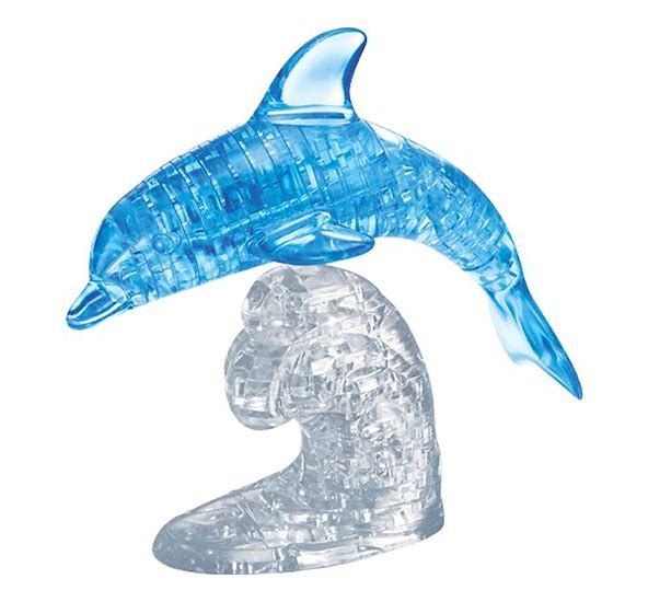 3D Deluxe Crystal Puzzle: Dolphin (blue)