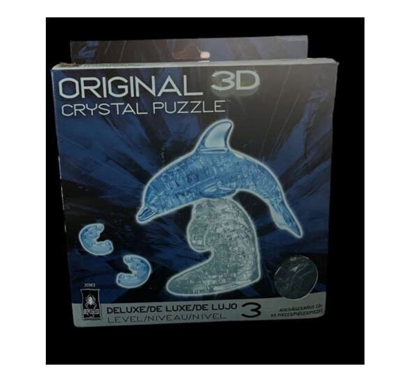 3D Deluxe Crystal Puzzle: Dolphin (blue)