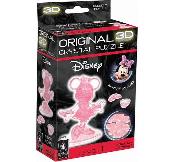 3D Crystal Puzzle: Disney's Minnie Mouse (pink)