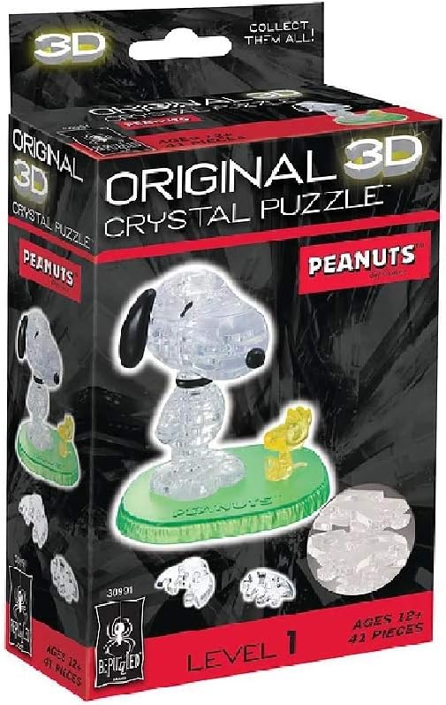 3D Crystal Puzzles: Peanuts - Snoopy & Woodstock