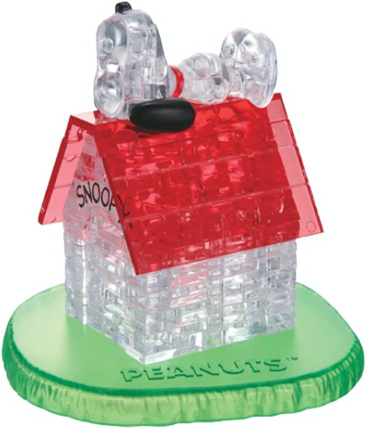 3D Crystal Puzzle: Peanuts - Snoopy on Doghouse