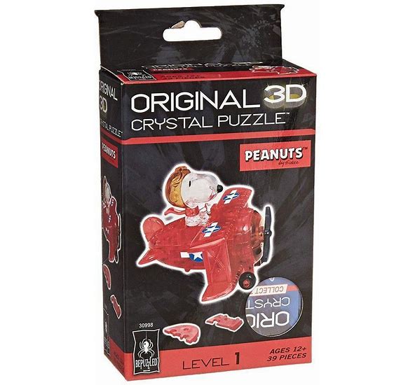 3D Crystal Puzzle: Peanuts - Snoopy Flying Ace