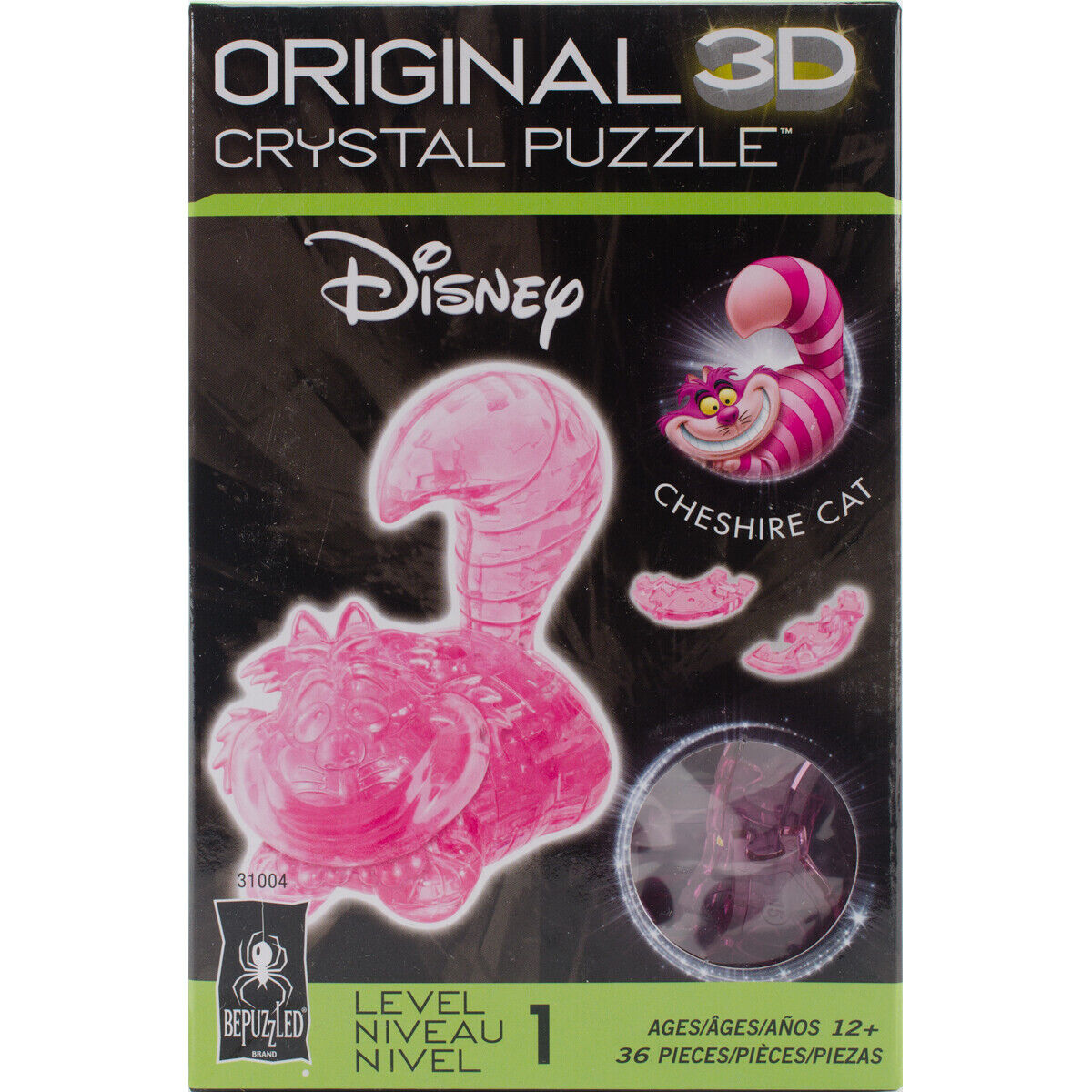 3D Crystal Puzzle: Disney's Cheshire Cat (pink)