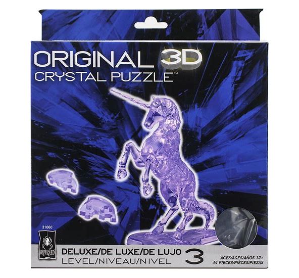 3D Deluxe Crystal Puzzle: Unicorn