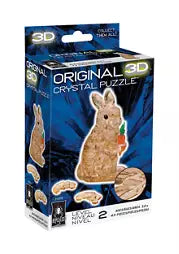 3D Crystal Puzzle: Rabbit (brown)