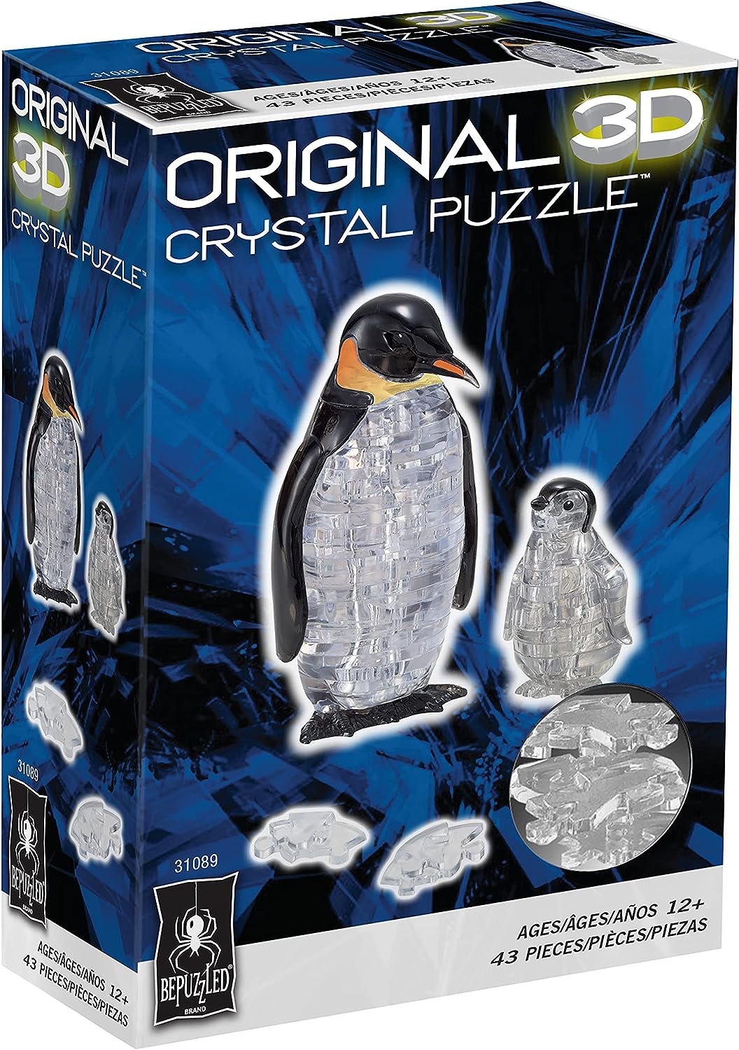 3D Crystal Puzzle: Penguin & Baby