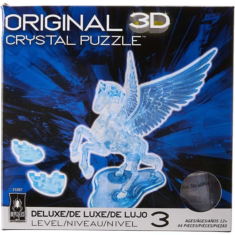 3D Deluxe Crystal Puzzle: Pegasus (blue)