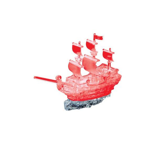 3D Deluxe Crystal Puzzle: Pirate Ship (red)