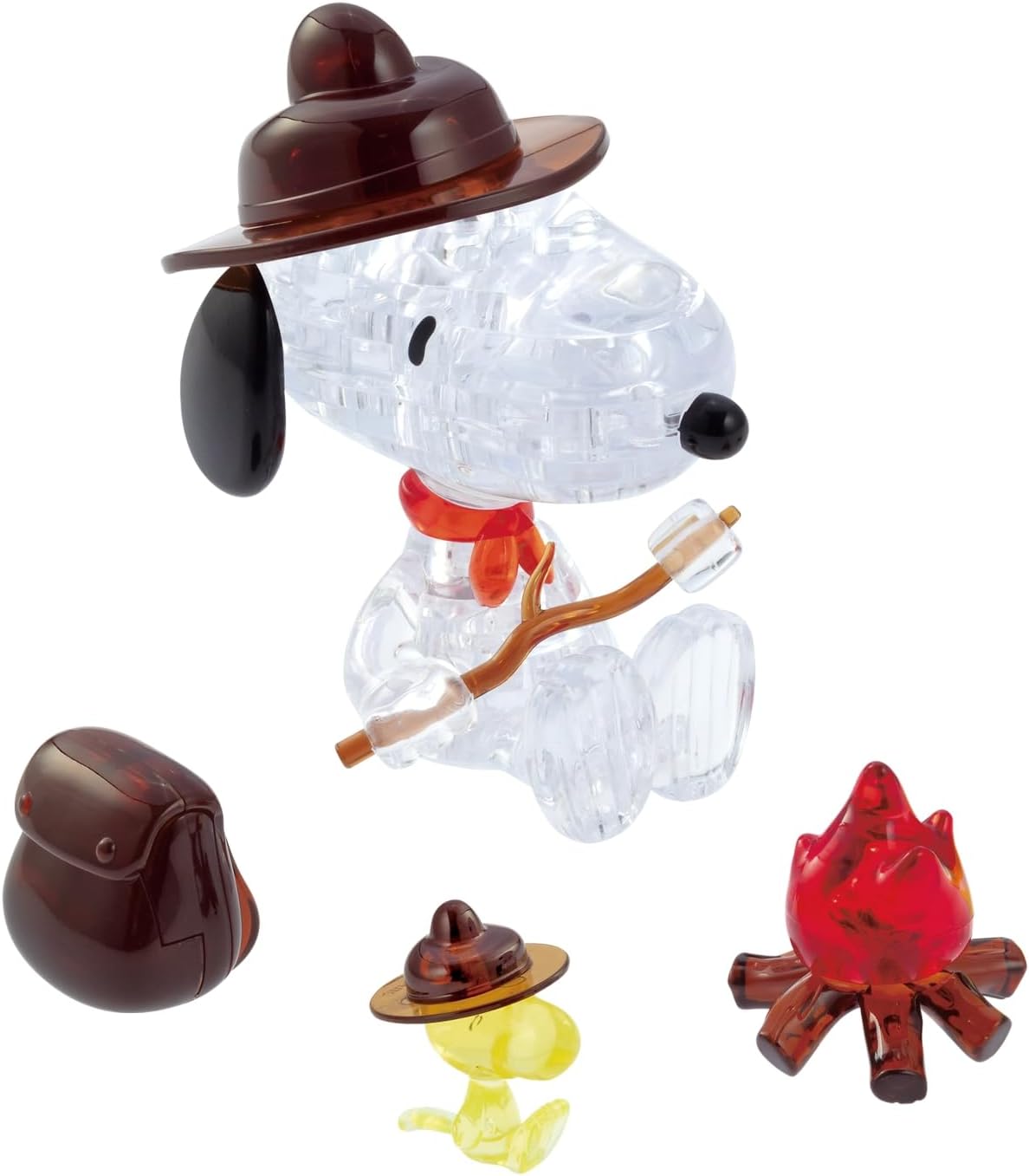 3D Crystal Puzzle: Peanuts - Snoopy Campfire