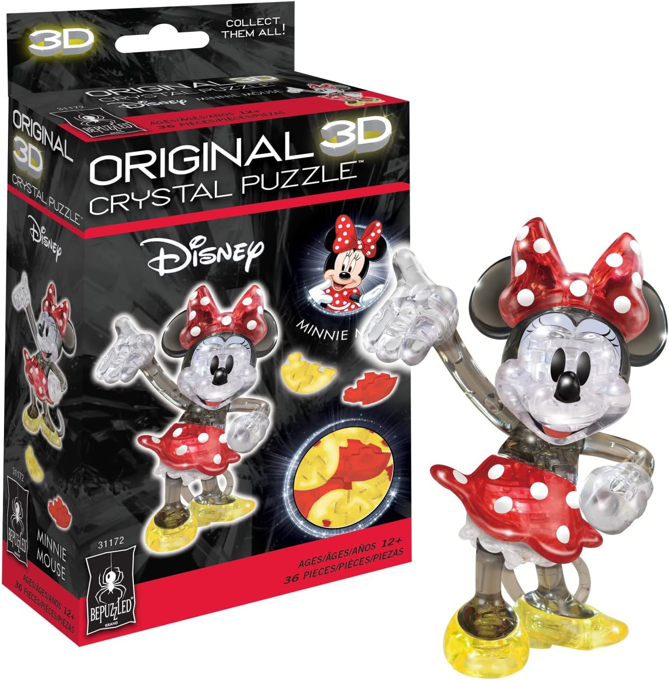 3D Crystal Puzzle: Disney's Minnie Mouse (multi color)