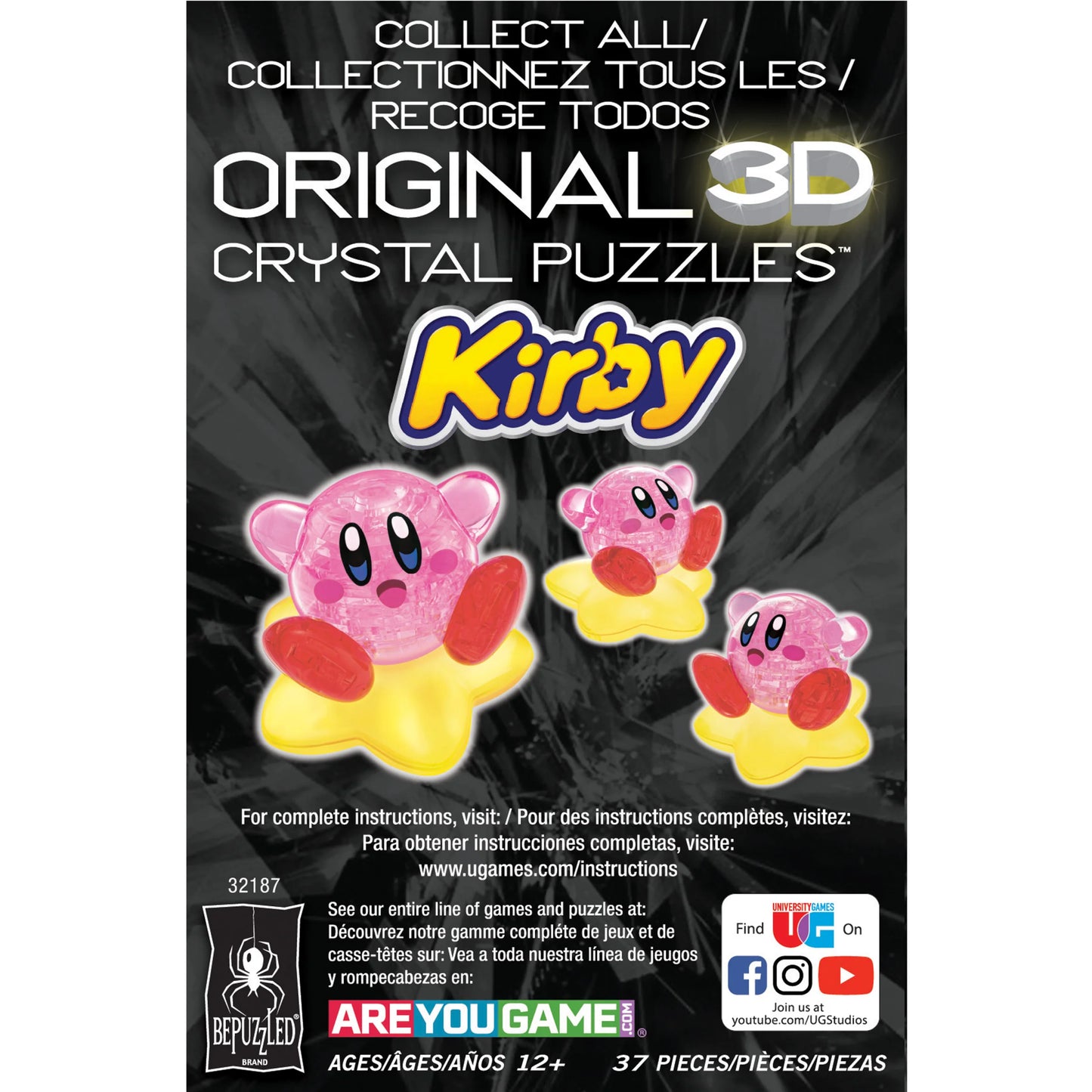 3D Crystal Puzzle - Nintendo Kirby: 37 Pcs