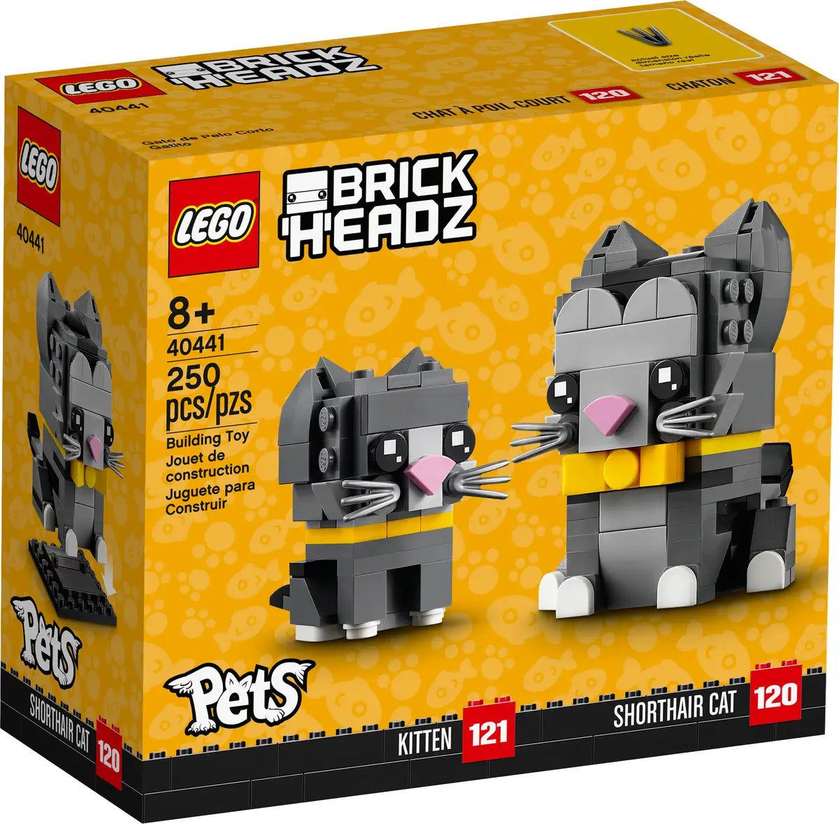 40441 BrickHeadz Pets Shorthair Cats - Retired