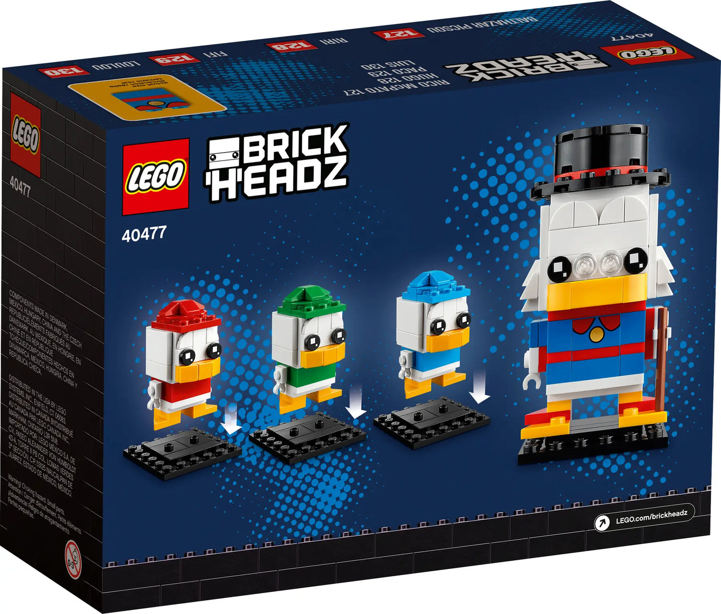 40477 BrickHeadz Scrooge McDuck, Huey, Dewey, & Louie - Retired